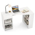 L Shaped Computer Desk with Drawer & Storage Shelves for Home