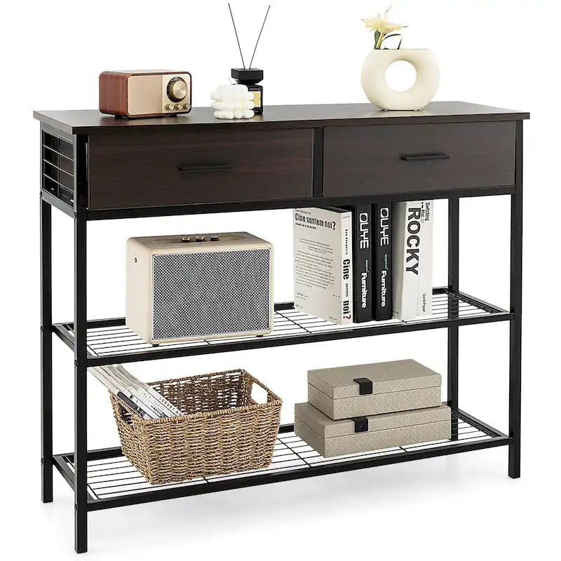 Console Entryway Sofa Table with 2 Drawers
