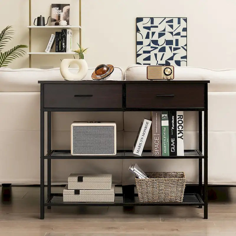 Console Entryway Sofa Table with 2 Drawers
