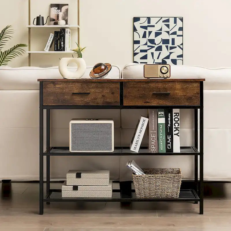 Console Entryway Sofa Table with 2 Drawers