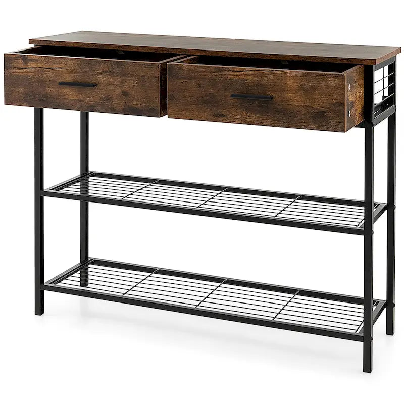 Console Entryway Sofa Table with 2 Drawers