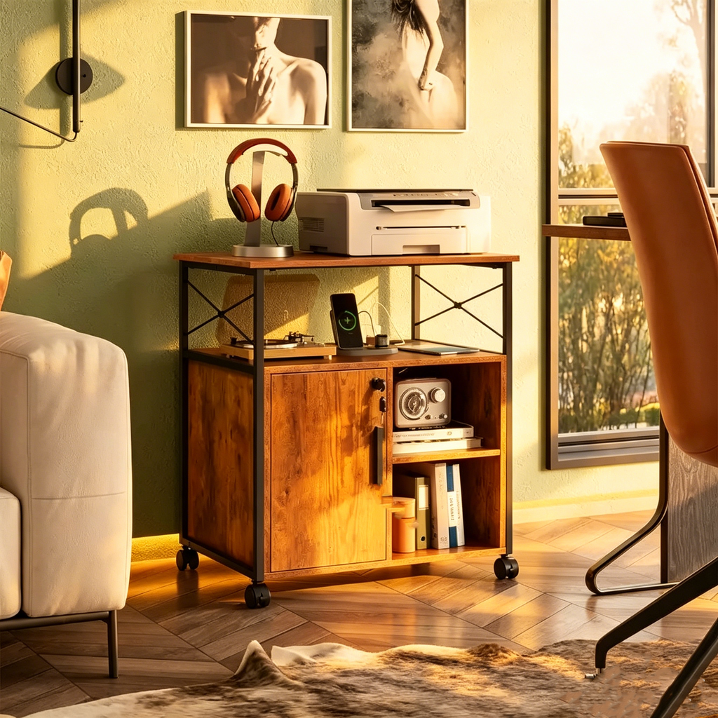 File Cabinet with Charging Station