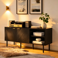 Sideboard zur Schallplattenaufbewahrung im modernen Stil