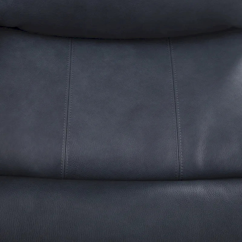 Sofá reclinable eléctrico de cuero genuino para 4 personas con consola