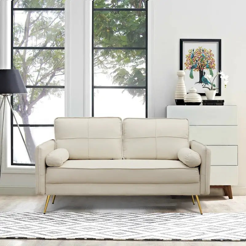 Loveseat mit runden Armlehnen