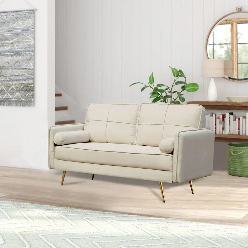 Round Arm Loveseat