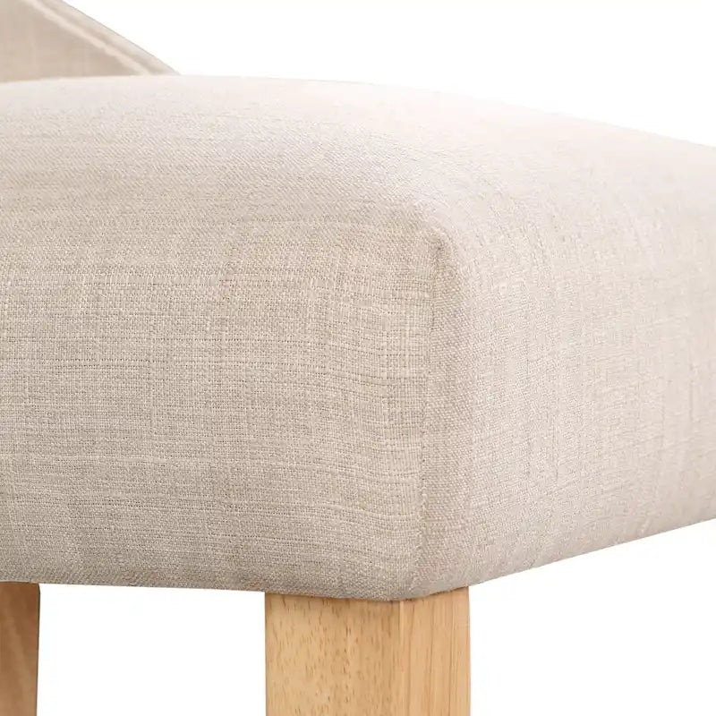 Chaises d'appoint contemporaines en bois avec dossier à oreilles capitonné