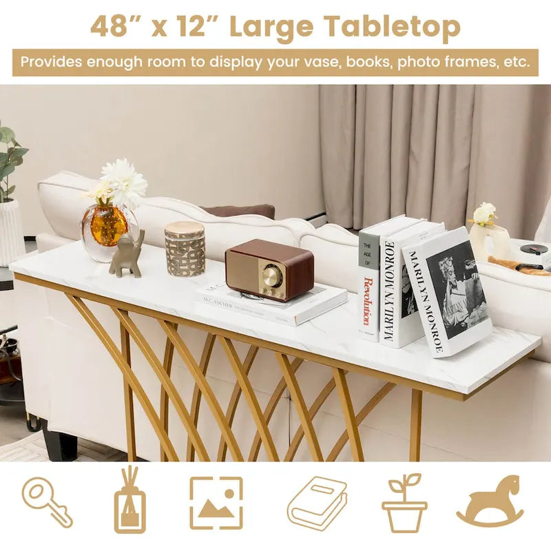 Console Table Modern Accent Entryway Table Long End Table