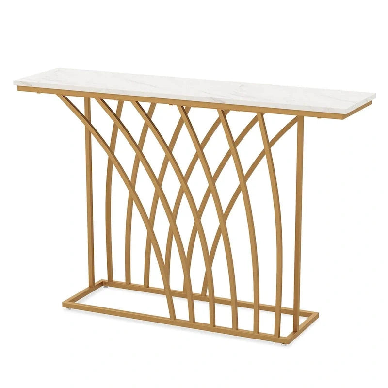 Table console moderne d'appoint pour entrée, longue table d'extrémité