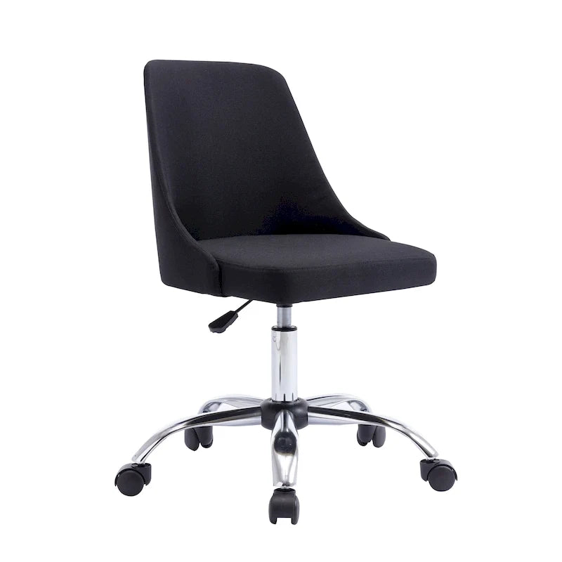 Fabric Upholstered Office Chair with Chrome Base