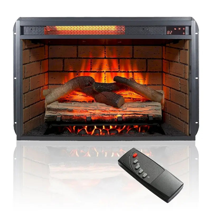 TV Stand for TVs up with Electric Fireplace