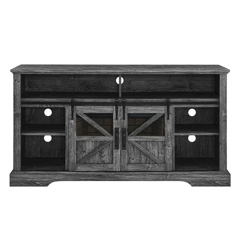TV Stand for TVs up with Electric Fireplace