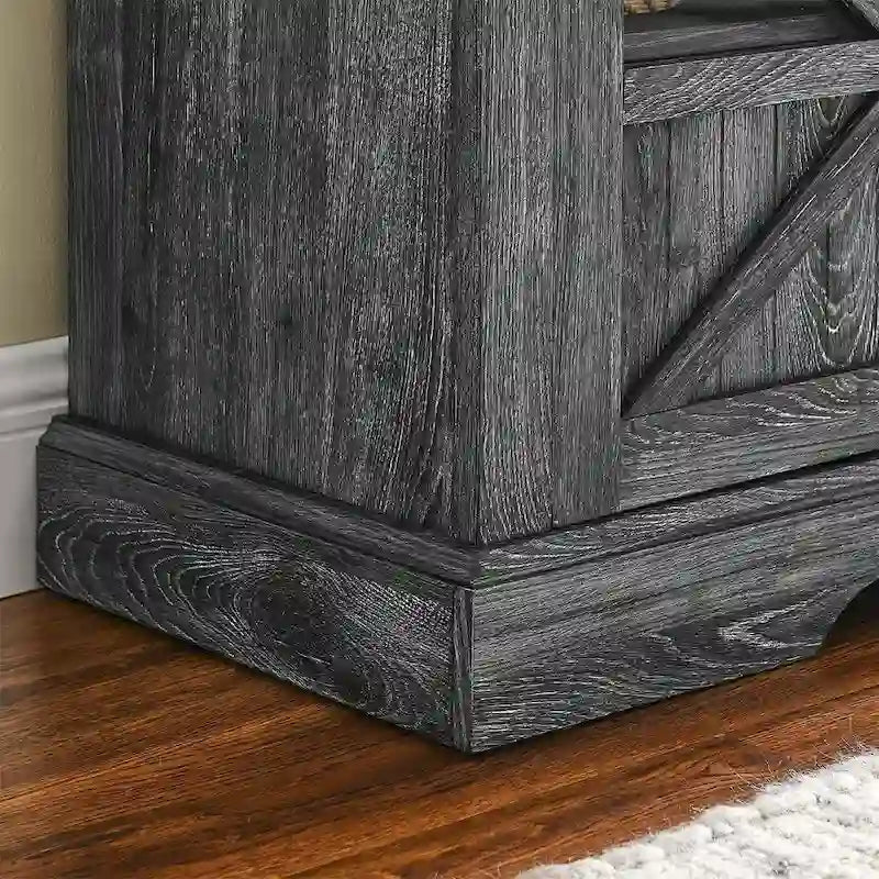 TV Stand for TVs up with Electric Fireplace