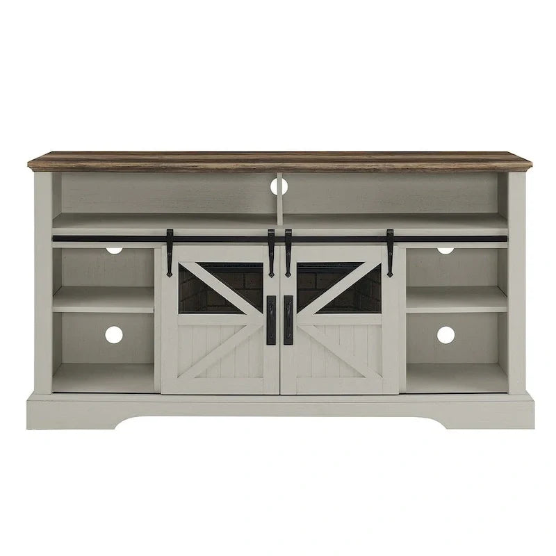 TV Stand for TVs up with Electric Fireplace