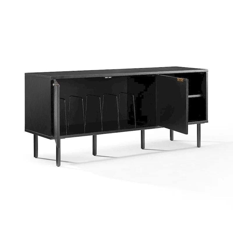 Sideboard zur Schallplattenaufbewahrung im modernen Stil