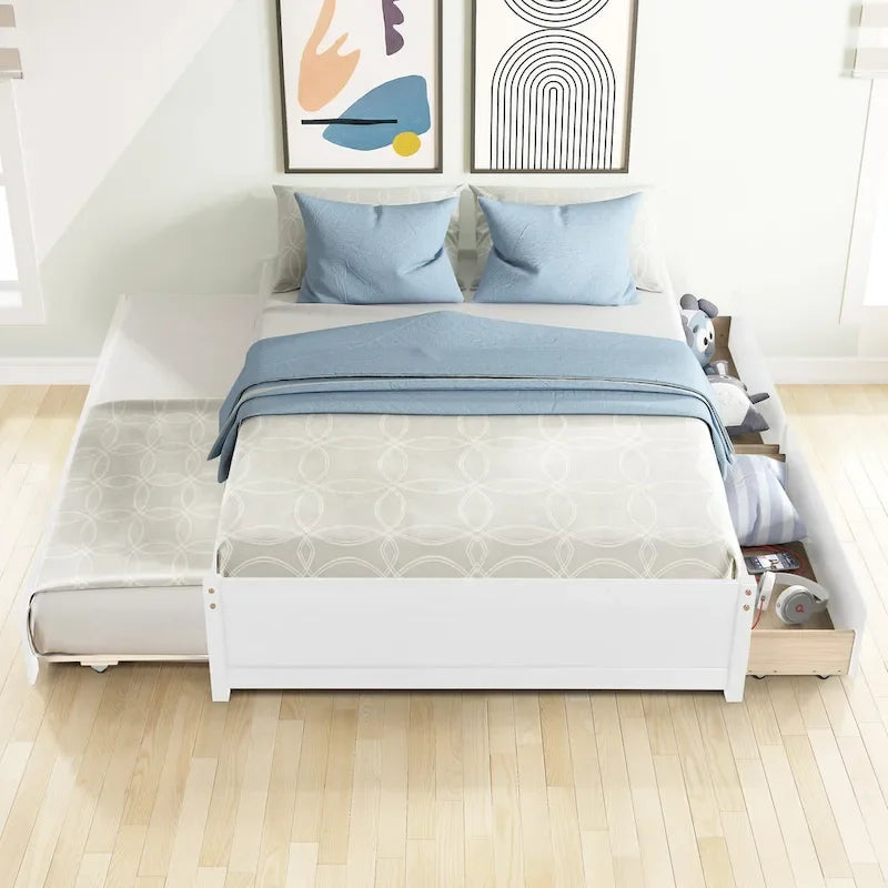 Full Bed with Two Drawers