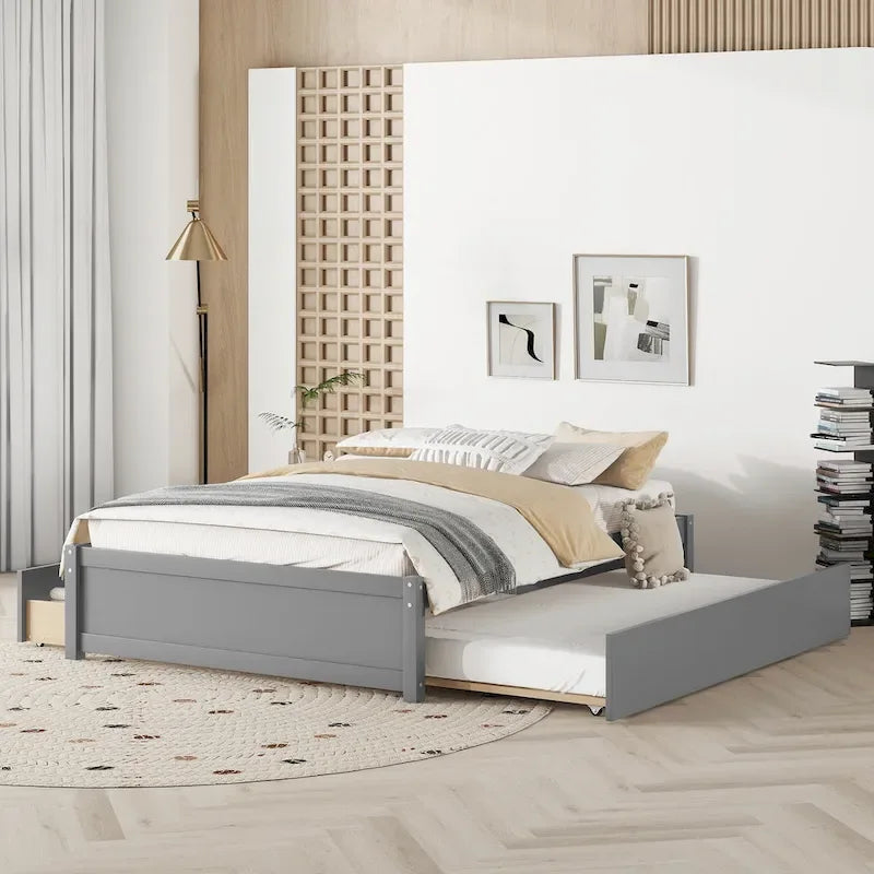 Full Bed with Two Drawers