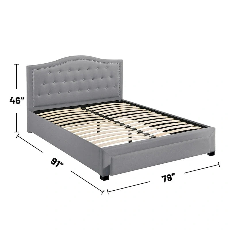 Fully Upholstered King-Size Bed With An Under-Bed Drawer