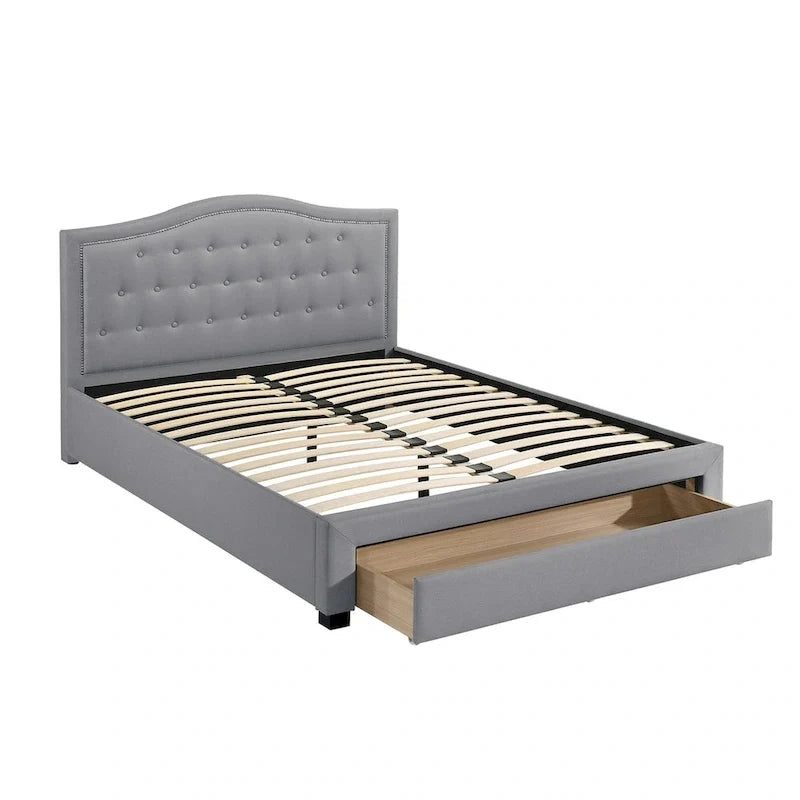 Fully Upholstered King-Size Bed With An Under-Bed Drawer