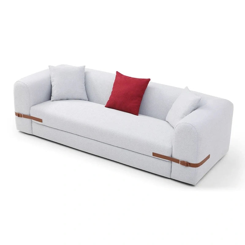 3-Seater Upholstered Sofa Mutiple Color Loveseat Couch