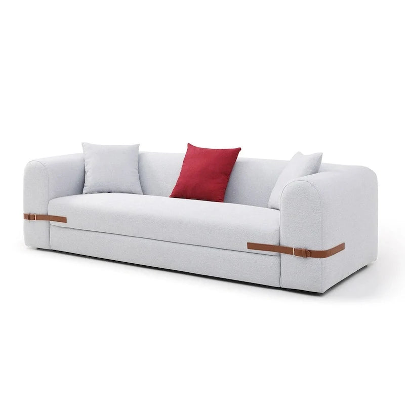 3-Seater Upholstered Sofa Mutiple Color Loveseat Couch