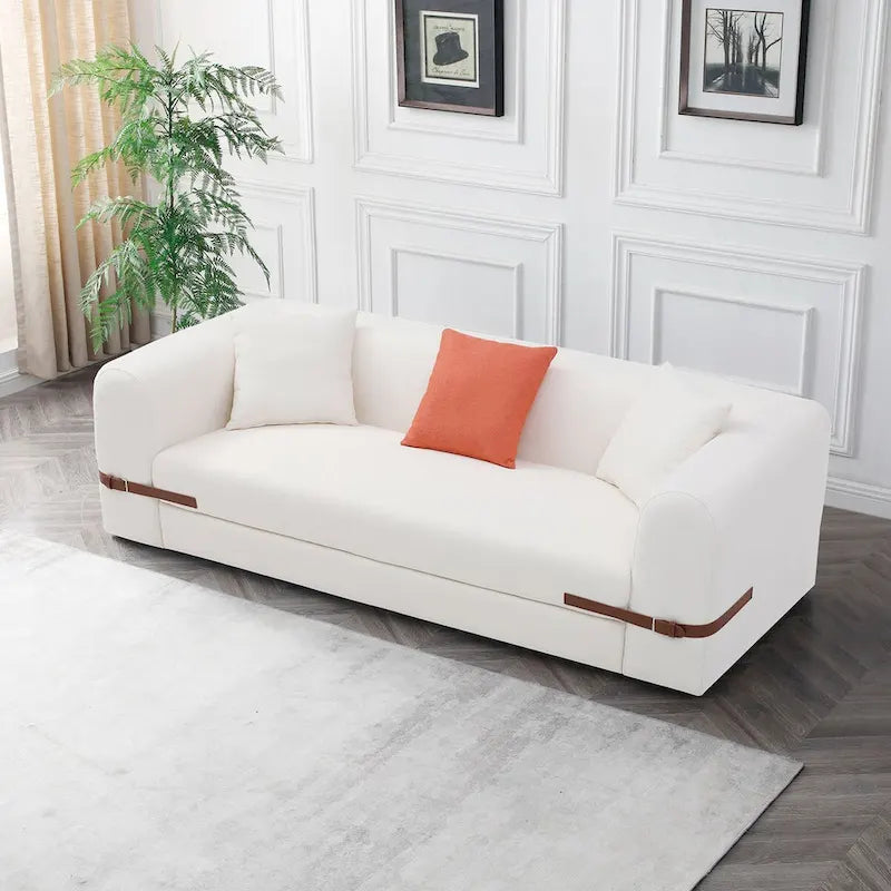 3-Seater Upholstered Sofa Mutiple Color Loveseat Couch
