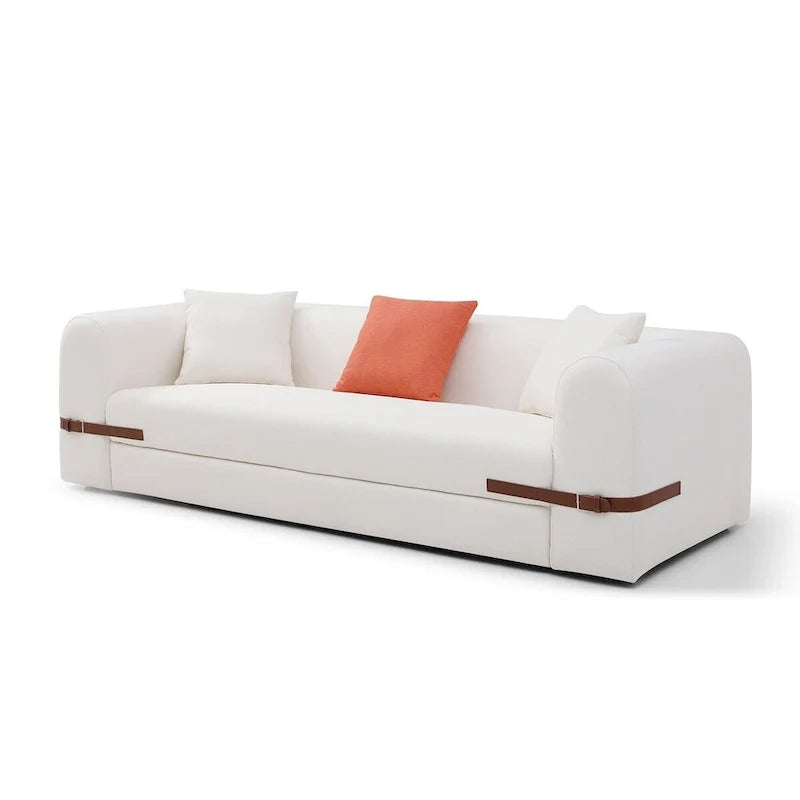 3-Seater Upholstered Sofa Mutiple Color Loveseat Couch