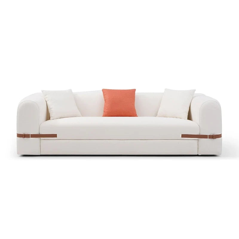 3-Seater Upholstered Sofa Mutiple Color Loveseat Couch