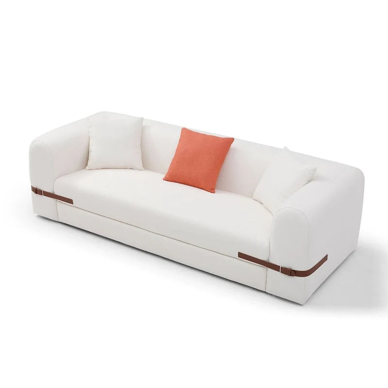 3-Seater Upholstered Sofa Mutiple Color Loveseat Couch