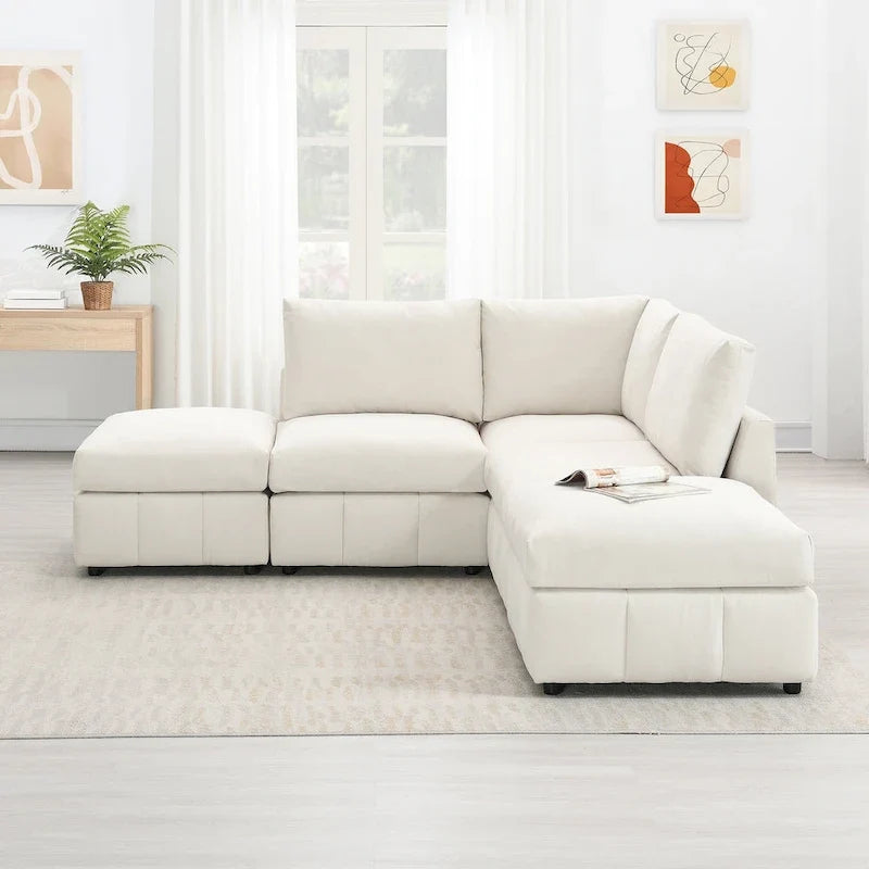 Sofa with Vertical Stripes