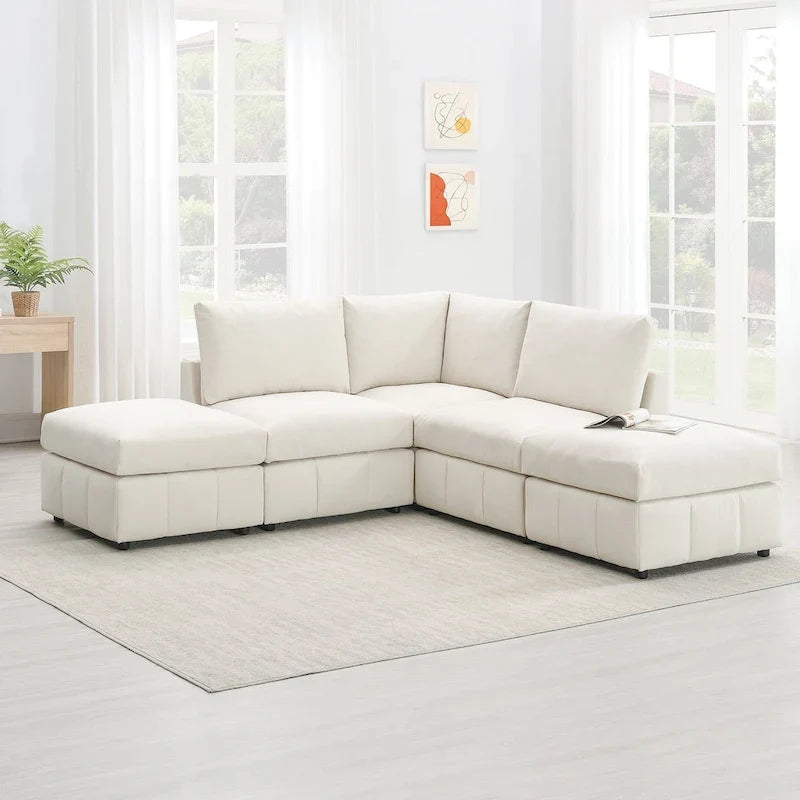 Sofa mit Längsstreifen