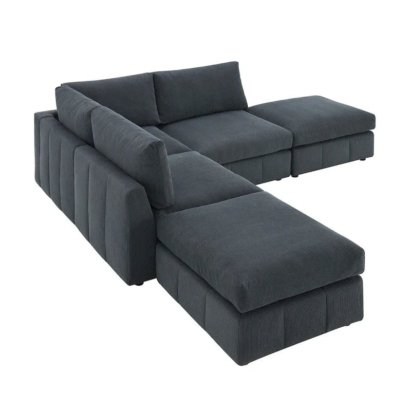 Sofa mit Längsstreifen
