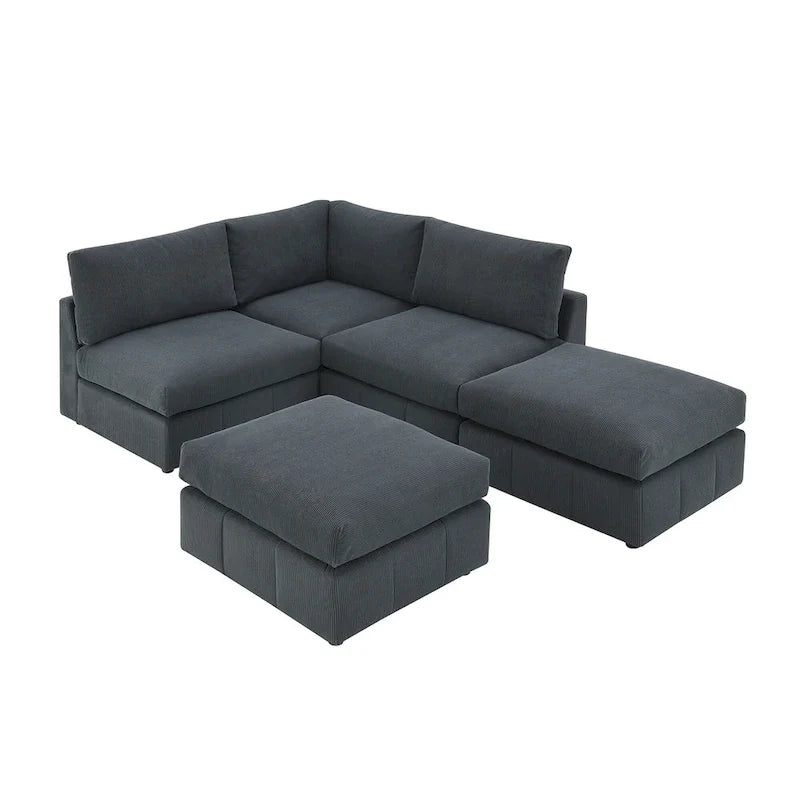 Sofa mit Längsstreifen