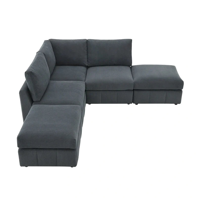 Sofa mit Längsstreifen