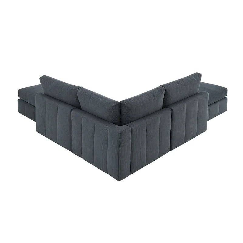 Sofa mit Längsstreifen