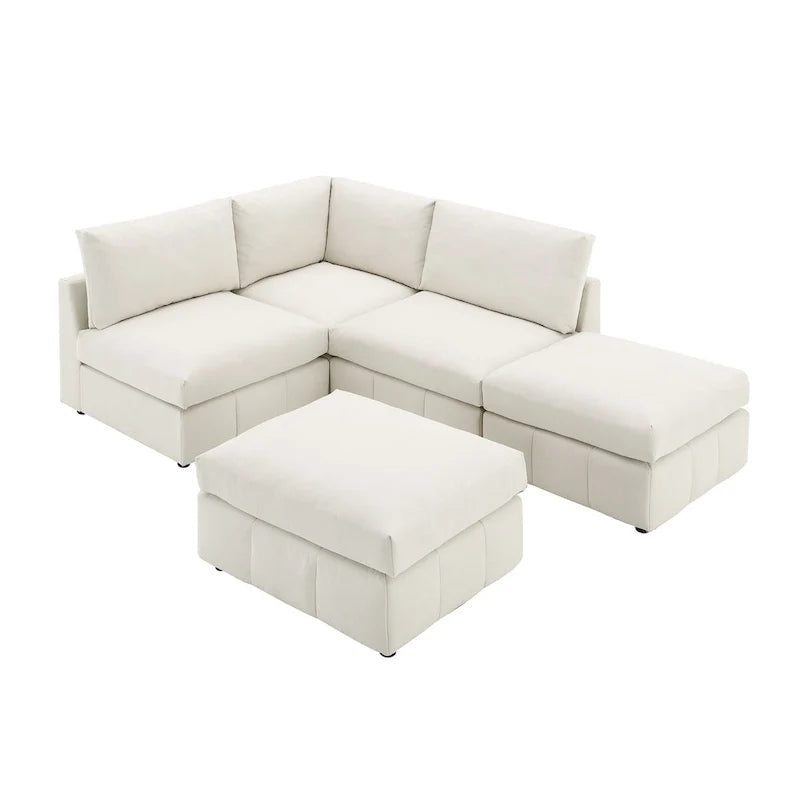 Sofa mit Längsstreifen