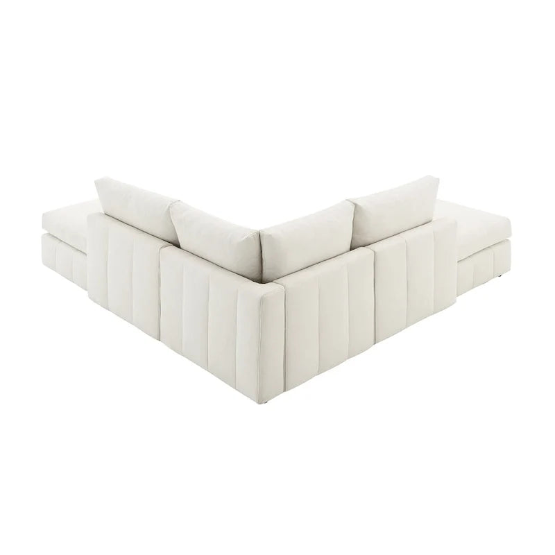 Sofa mit Längsstreifen