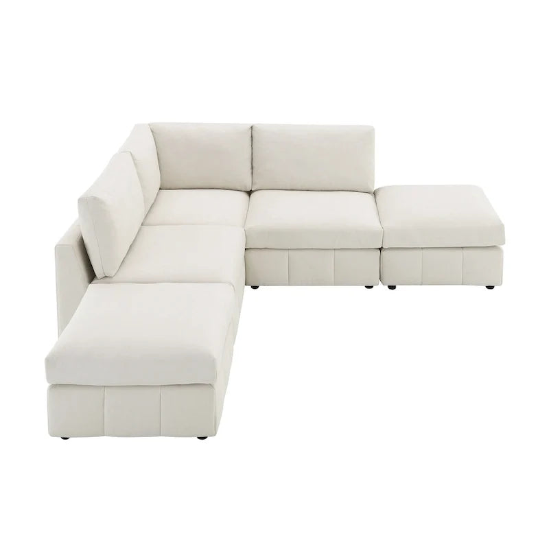 Sofa mit Längsstreifen