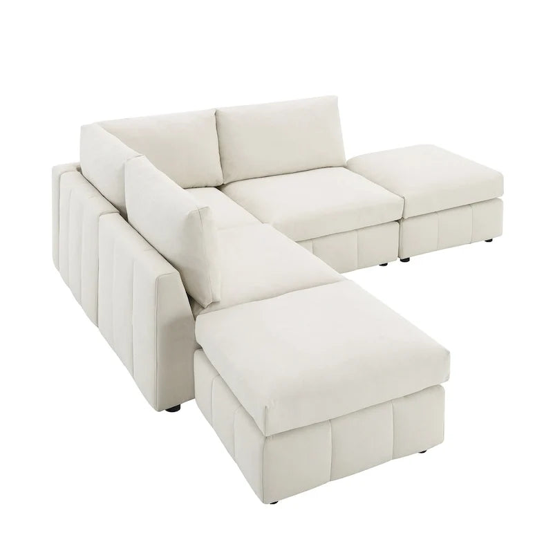 Sofa mit Längsstreifen