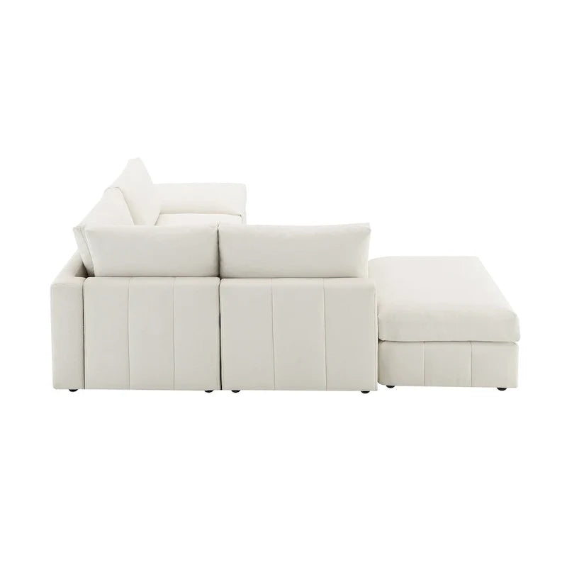 Sofa mit Längsstreifen
