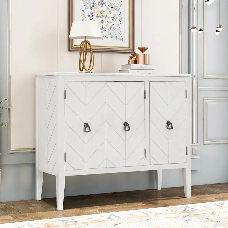 Vintage Style Kitchen Accent Buffet Sideboard Cabinet