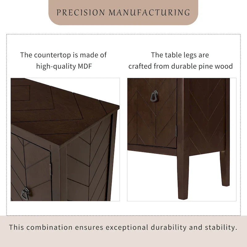 Vintage Style Kitchen Accent Buffet Sideboard Cabinet