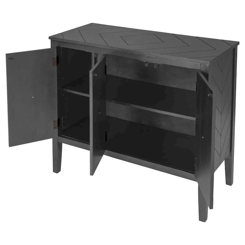 Vintage Style Kitchen Accent Buffet Sideboard Cabinet