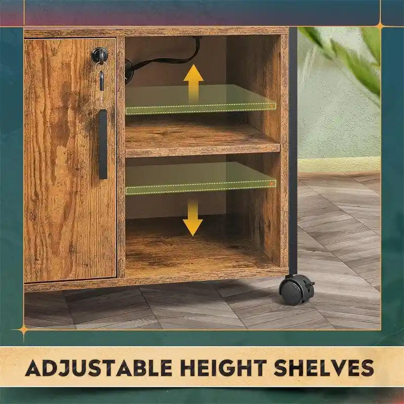 File Cabinet with Charging Station