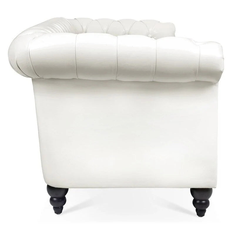 Modernes Sofa für drei Personen aus Schaumstoff und Leder