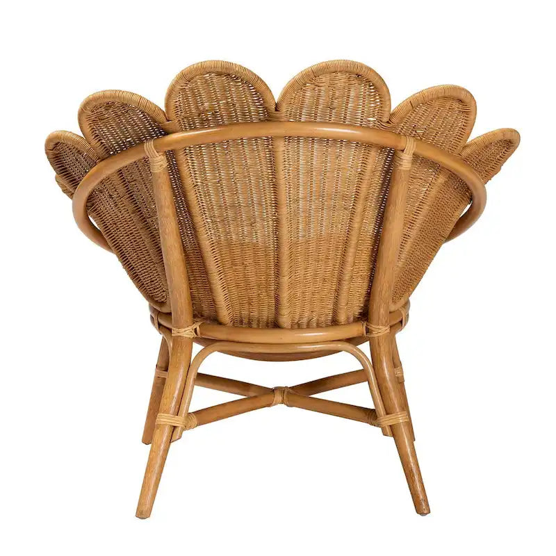 Rattan Accent Flower Chair